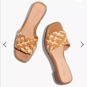 The Cassady Mule in Woven Leather, Madewell, Sz 8.5